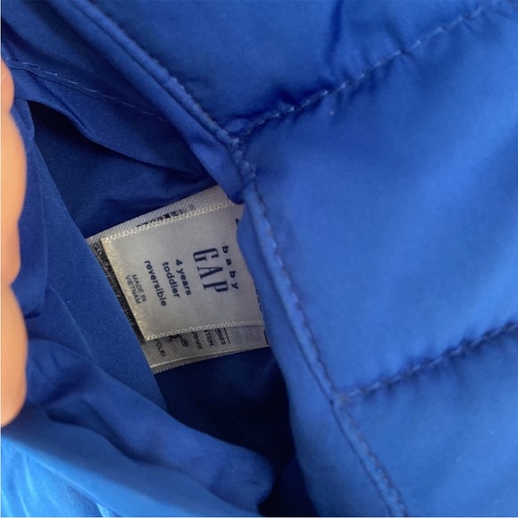 GAP Reversible Coat Blue/Camo 4T - Picture 3 of 4